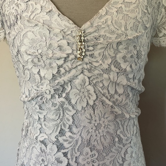 Mother of the Bride Lace Column Dress 12 - Picture 2 of 5